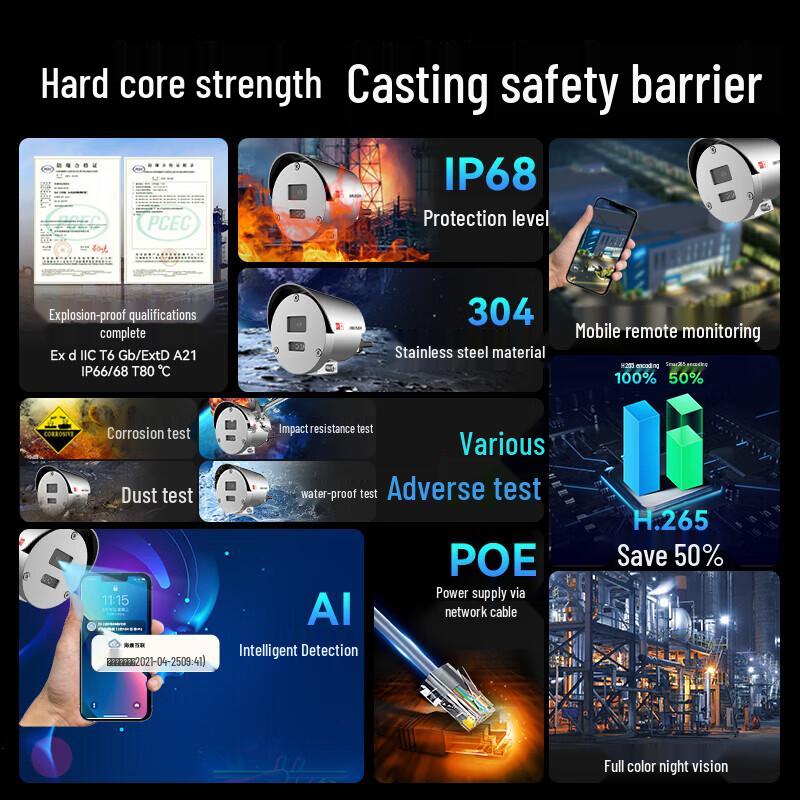 

Hikvision 4MP HD Explosion-Proof Camera DS-2XE3C45FWD-DXS