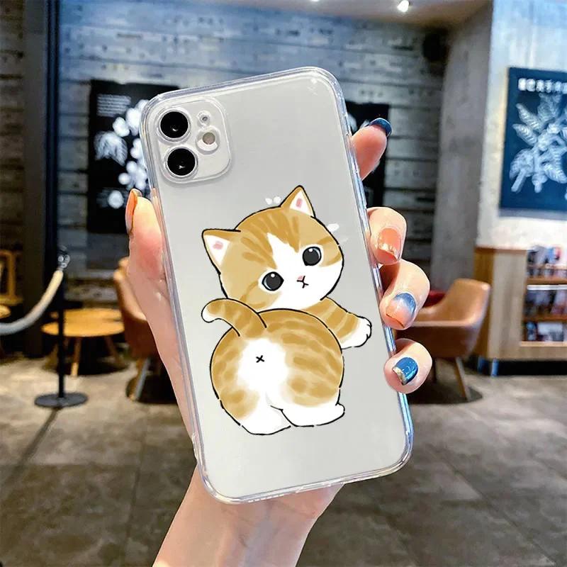 Funny Cartoon Cat Lover Couple Phone Case For Samsung Galaxy S24 S23 S22 S25 Ultra Plus Cover for Galaxy S23+ S24+ S25+ Shell