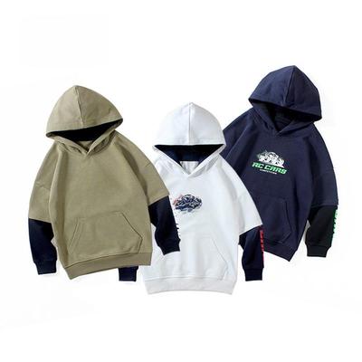 Boys' Thick Hooded Sweatshirts - Korean Style, Long-Sleeved for Spring & Autumn, Suitable for Middle To Large Children