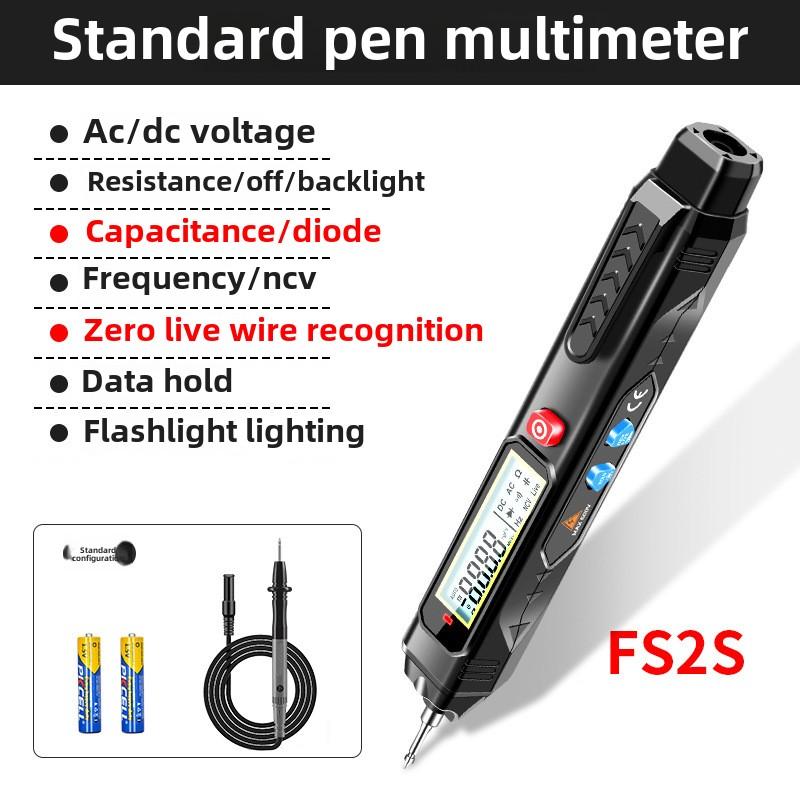 Digital Multimeter Pen, Voltage Tester with Non-Contact Detection, Smart Sensor, Auto-Ranging, Backlit Display, Capacitance Measurement