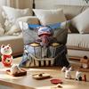 M-Mazinger Z Cushion Cover Silky Short Plush With Invisible Zipper Dustproof Sofa Pillow Cover For Home Decor