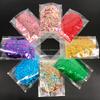 Bulk Christmas Decoration Polyester Glitter Snow Shape Chunky Glitter