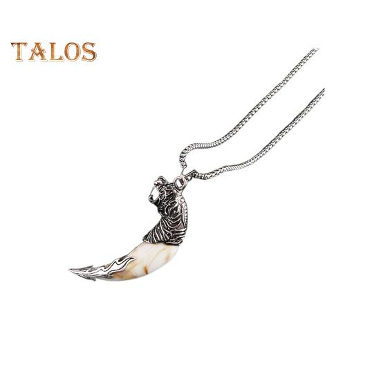 

Мужское ожерелье в форме зубов волка, кулон в стиле панк, легкие гальванические украшения на шею, повседневное ожерелье для вечеринок и свиданий B