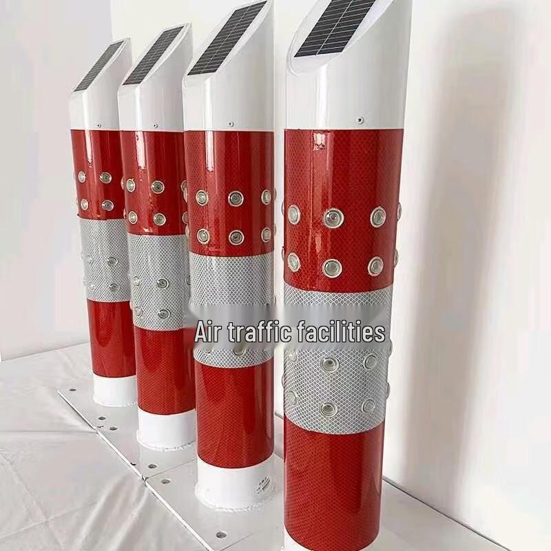 Solar LED Flashing Warning Post