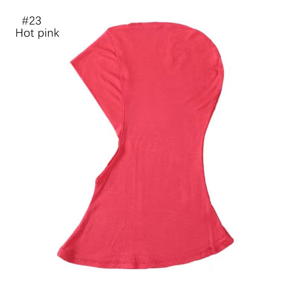 Classic Practical Muslim Hijab Inners Stretchable Jersey Cotton Tube Cap Shawl Bottom Women Headscarf Bonnet 28 Colors One Size