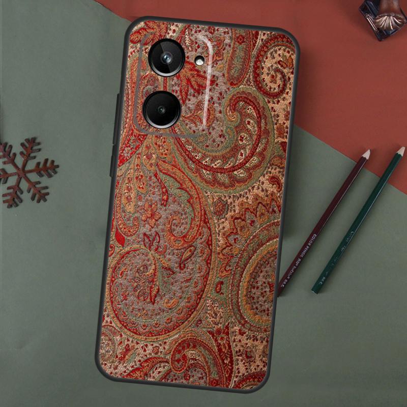 Paisley Pattern Case For Realme C67 C51 C75 C63 C61 C65 C55 C53 C35 C71 11 12 13 14 Pro Plus GT6 GT7 15 Pro