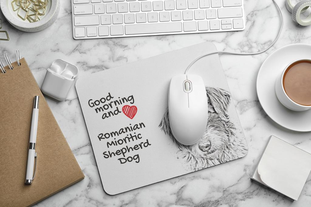 Romanian Mioritic Shepherd Dog,Ciobănesc – Mouse pad with print, personalized dog-themed mouse pad | Art-Dog