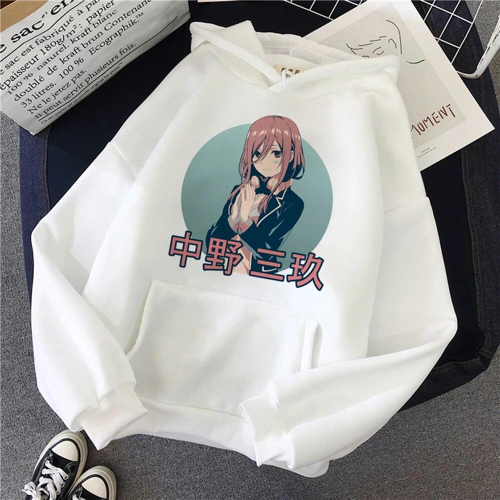 The Quintessential Quintuplets hettegensere dame sweat y2k y2k estetisk 90-talls langermet topp treningsdress dame gotiske klær Unisex