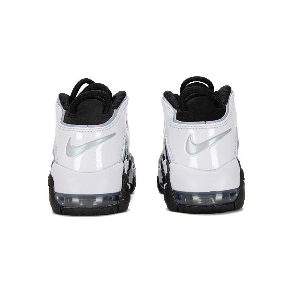 Nike Air More Uptempo PS Siyah Kobalt Mutluluk Çocuk Sneakerları Beyaz Çok Renkli DQ6201-001