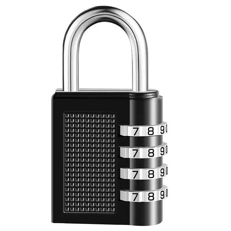 

1-Pack Heavy-Duty 4-Dial Combination Padlocks - Keyless Security Locks with 4-Number Code, Weather & Corrosion Resistant