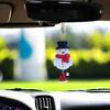 Christmas Decorations Pendant Cartoon Reindeer Snowman Car Rearview Mirror Decoration Pendant Car Interior Car Decoration