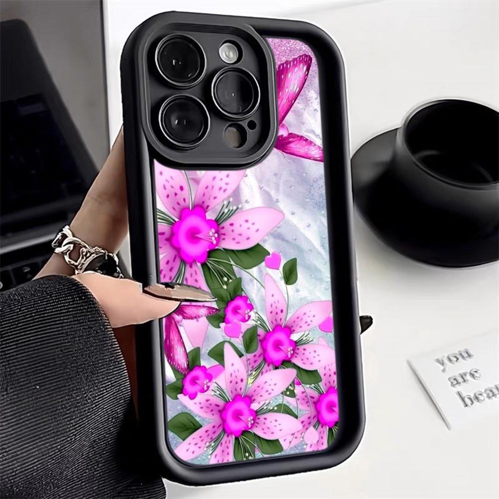 Angel Eye TPU Soft Phone Case for Samsung A05 A04 A10 A30 A13 A23 A53 A14 A24 A34 A54 A15 A25 A35 A55 S20 S23 FE S24 Ultra Ae66 Butterfly flower Cute