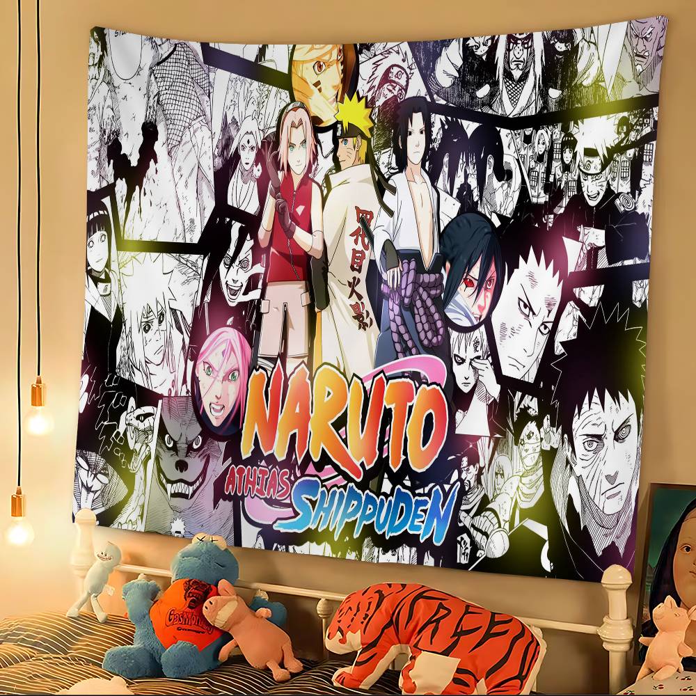 Japanese NNaruto Hanging Bohemian Tapestry Indian Buddha Wall Decoration Witchcraft Bohemian Hippie Cheap Hippie Wall Hanging