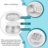 12PCS 2 Ounce/60ml Aluminum Tins Silver Refillable Screw Lid Screw Lid  for Air Freshener Candles