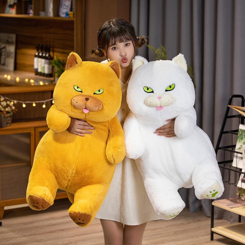 Soft Cat Plush Doll Fluffy Cat Stuffed Toy British Shorthair Cat Plush  Children's Toys