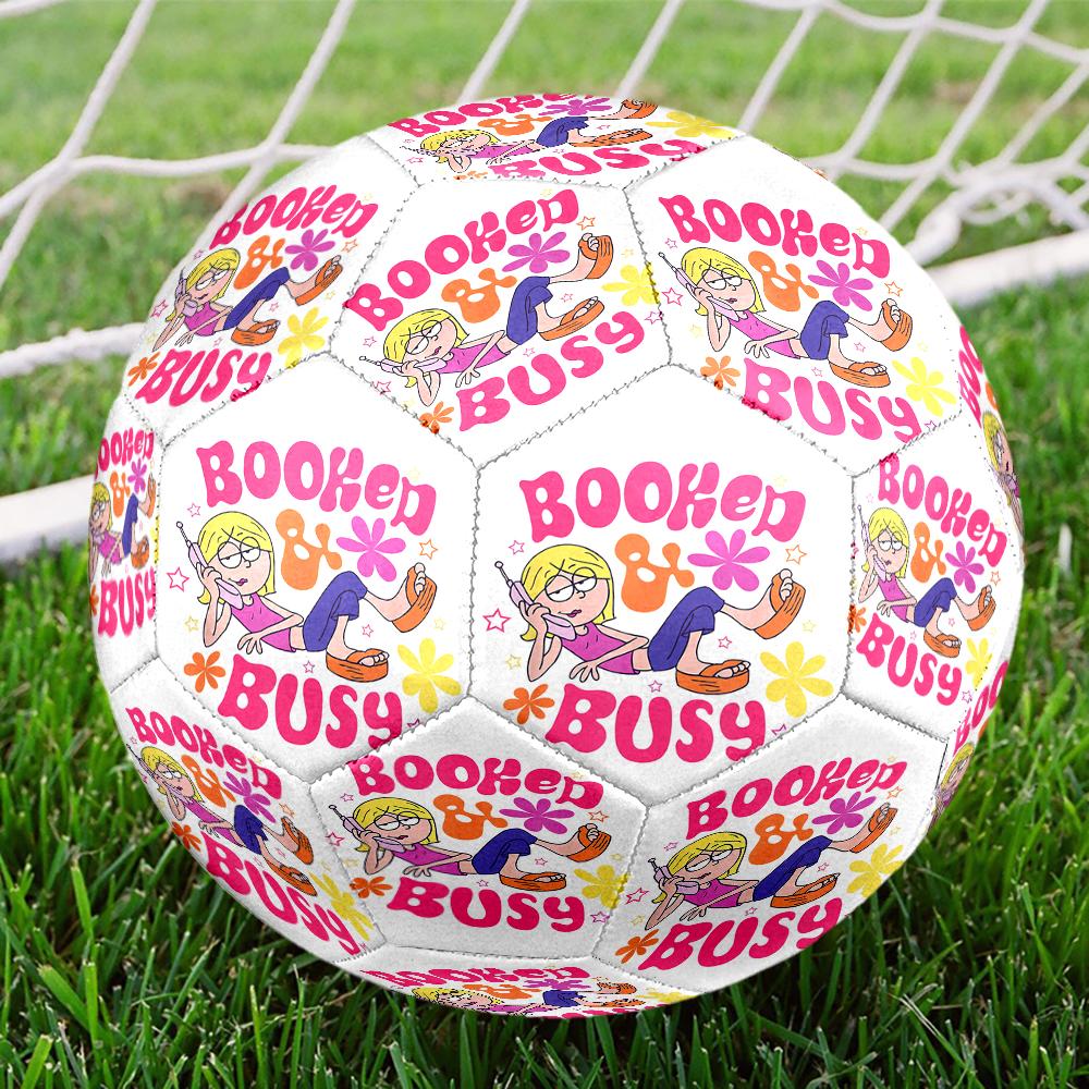 Lizzie McGuire Theme Size 5 Soccer Ball, Suitable for Both Indoor and Outdoor Matches, a Gift Suitable for Everyone.