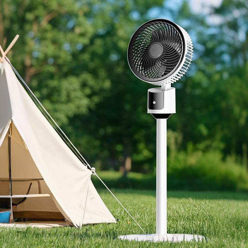 Pedestal Floor Fan,USB Rechargeable Oscillating Standing Fan,Airs Circulation Fan,3 Speeds Adjustable Air Cooler,for Summer Use