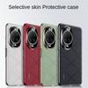 Luxury Plain Leather + Camera Lens Protection Case For Huawei Nova14 Ultra Nova 14 Pro 13 12 Ultra Hard Slim Good Texture Cover