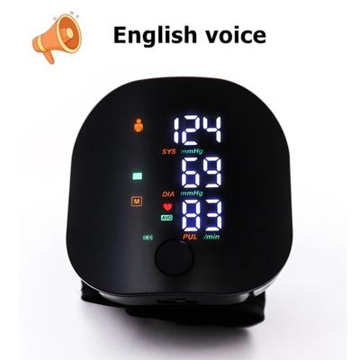 Smart Touch LED καρπού πιεσόμετρο φορητό φωνητικό ψηφιακό αυτόματο τονόμετρο BP Home Sphygmomanometer Health Tonometer