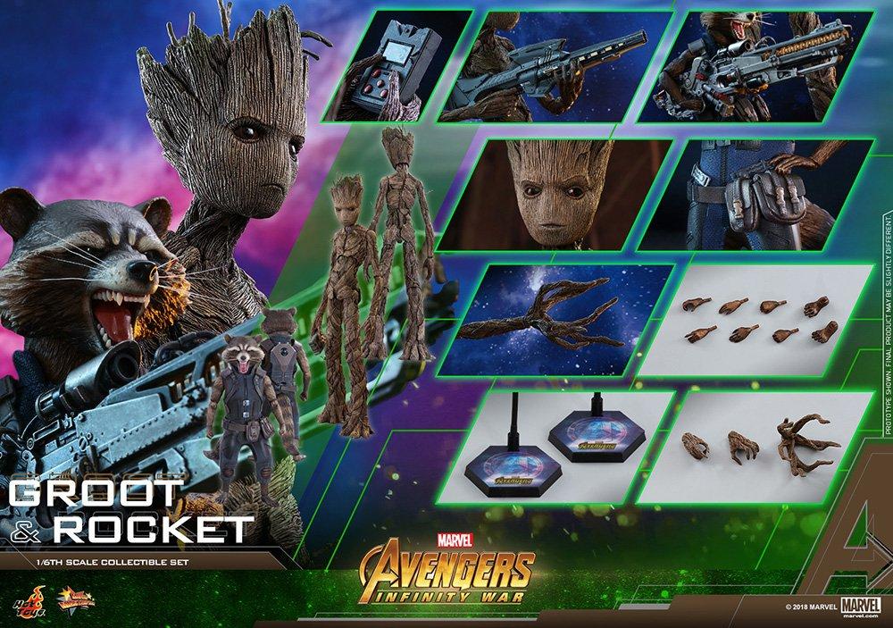 [Movie Masterpiece] "Avengers: Infinity War" 1/6 Scale Figures Groot & Rocket