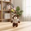 Cartoon Plush Bear Keychain Funny Key Ring Cute Bag Hanging Charms  Girls