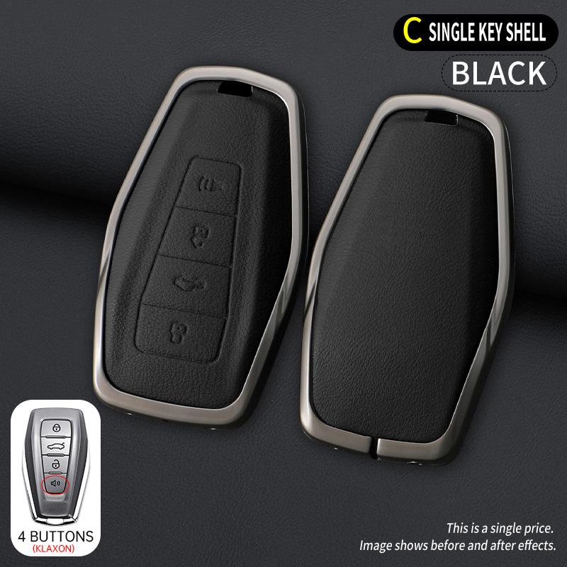 

Zinc Alloy Car Key Case Cover Protective Shell Fob For Geely Okavango Coolray Atlas Monjaro Tugella Emgrand Gt S Proton X50 X70