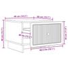 Coffee Table with Drawers Reclaimed Wood Look 49 x 50 x 40 cm Particleboard