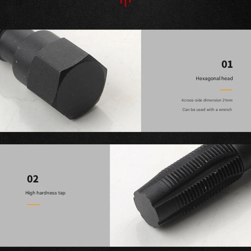 Automotive Spark Plugs Thread Restorer Thread Restorer Tap with Storage Case Spark Plugs Tap Thread Repair Tool