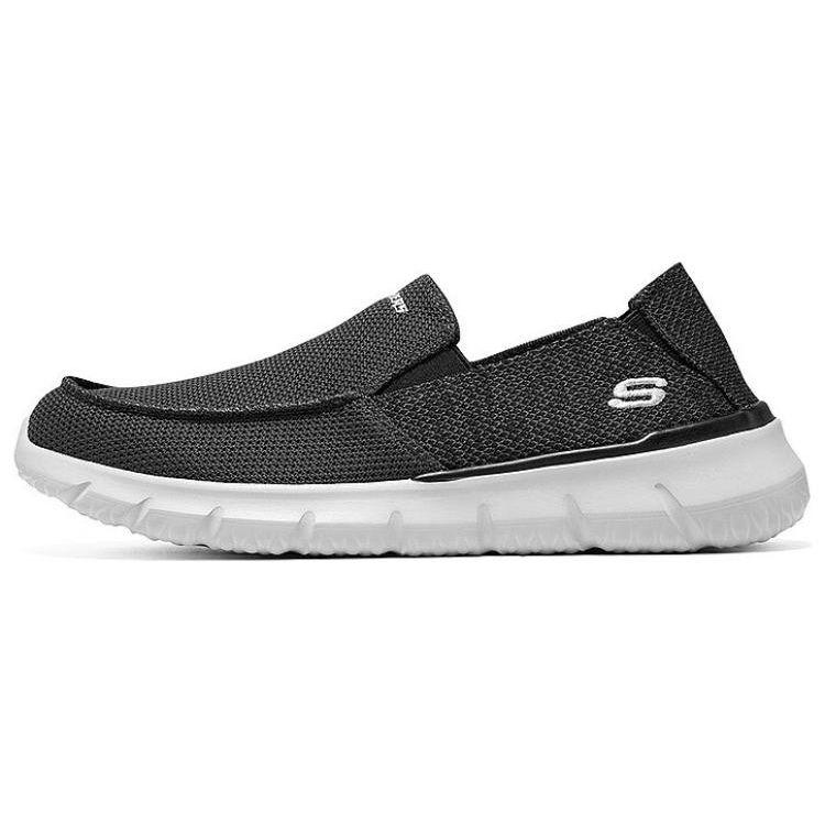 Skechers Fabric Comfortable Slip-On Low-Top Casual Shoes Men sneakers Black 210398-BKGY 40