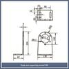 0.6KG-40KG Magnetic Powder Brake and Clutch Bracket, Single/Double Axis