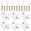 AA58 6Pcs Door Led Switch for Closet Light,Normally Closed Cabinet Electrical Lamp Switches,for Closet Pantry Cabinet White