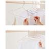 10PCS 40cm Clothing Hanger Coat Hanger Clothes Drying Rack Stainless Steel Laundry RackPink