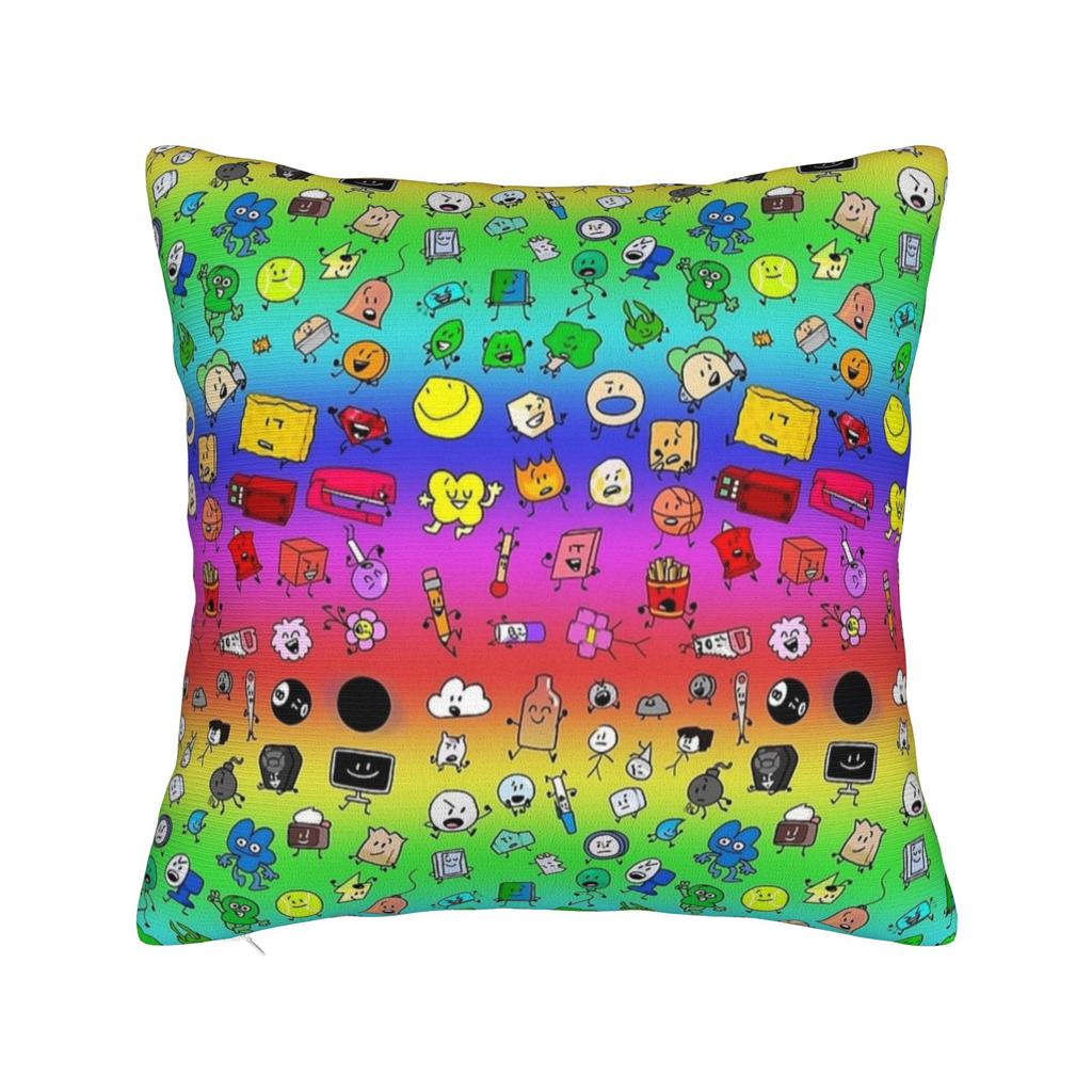 BFDI Inanimate Cartoon Pillowcase Cushion Cover Decoration Battle for Dream Island Pillow Case Cover Home Drop Shipping 40X40cm