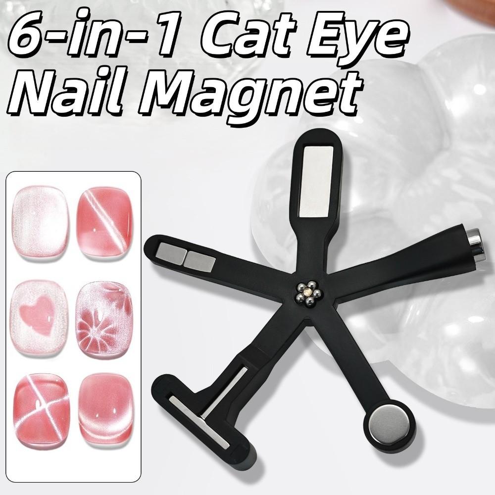 Seitenlicht 6-in-1 Nagelmagnet Herz Maniküre Magnetischer Stab Katzenaugen-Magnet UV-LED-Maniküre