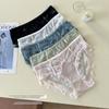Female Summer Thin Style Lace Mesh Cotton Bottom Crotch Close Skin Triangle Briefs