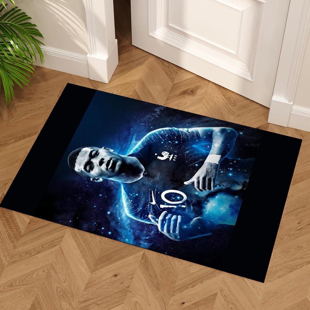 Star Player Kylian Mbappé Carpet Suitable for Game Room Decorate room Kitchen Dormitory Anti-slip Rug Decorate Offices