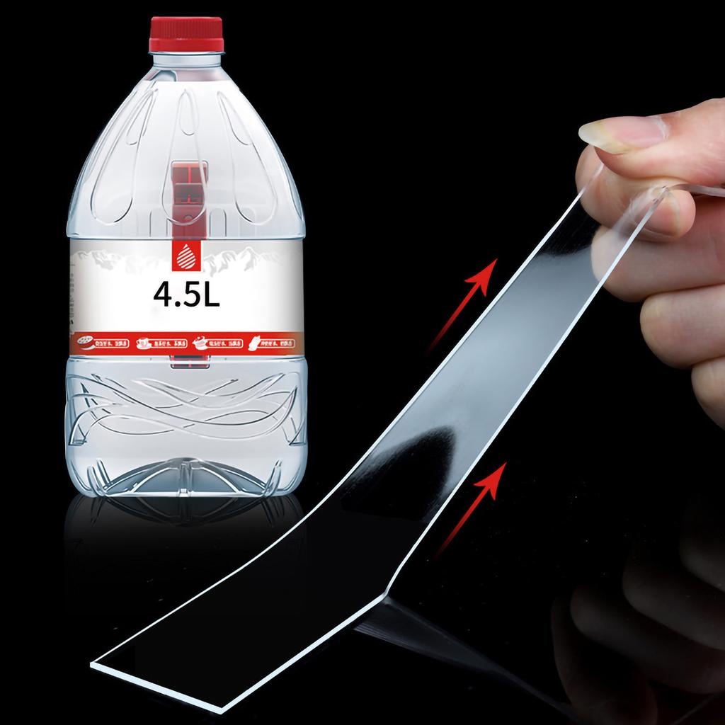 Bandă Dublu Adezivă Aprox 0,08in Îngroșată Față Dublă Reutilizabilă Transparentă Aplicare Largă Bandă Adezivă