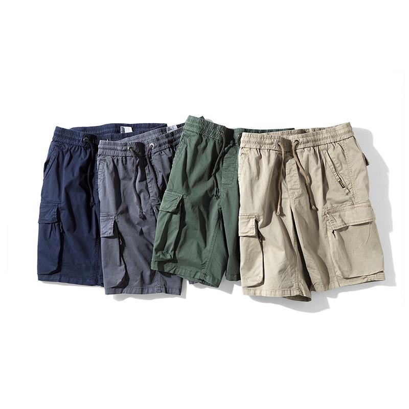 BAPAI 2022 Men's Summer Loose Overalls Casual Slim Gym Sports Pants Fashion Breathable Beach PantsOutdoor Breathable Cargo Short