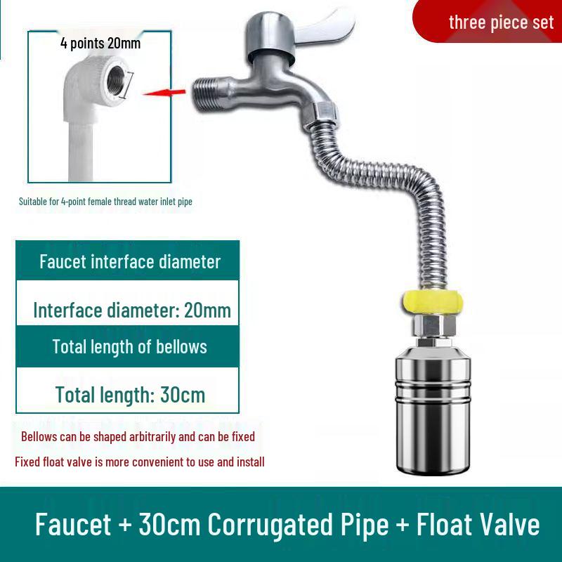 304 Stainless Steel Auto-Stop Water Float Valve for Tank Level Control