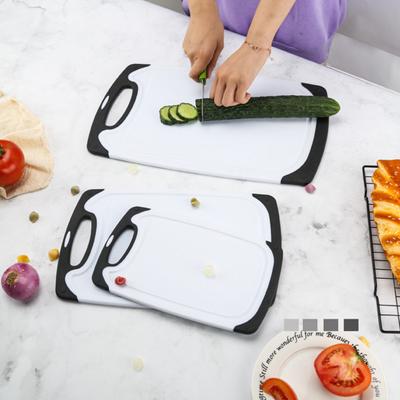 3 Pcs Chopping Board Non-slip Reversible BPA Free Easy To Clean Multipurpose Cutting Boards Home Supplies