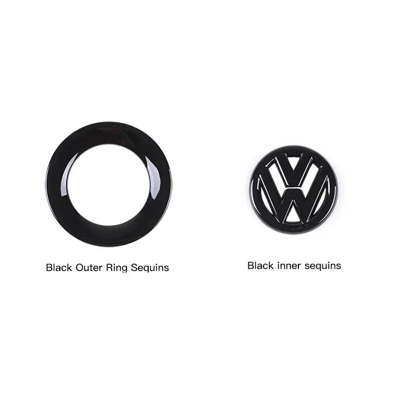 Car Steering Wheel Sticker ABS Auto Emblem Badge Decoration For VW GTI Passat B6 Golf 4 Polo Jetta Caddy Beetle Tiguan CC Arteon BGU1