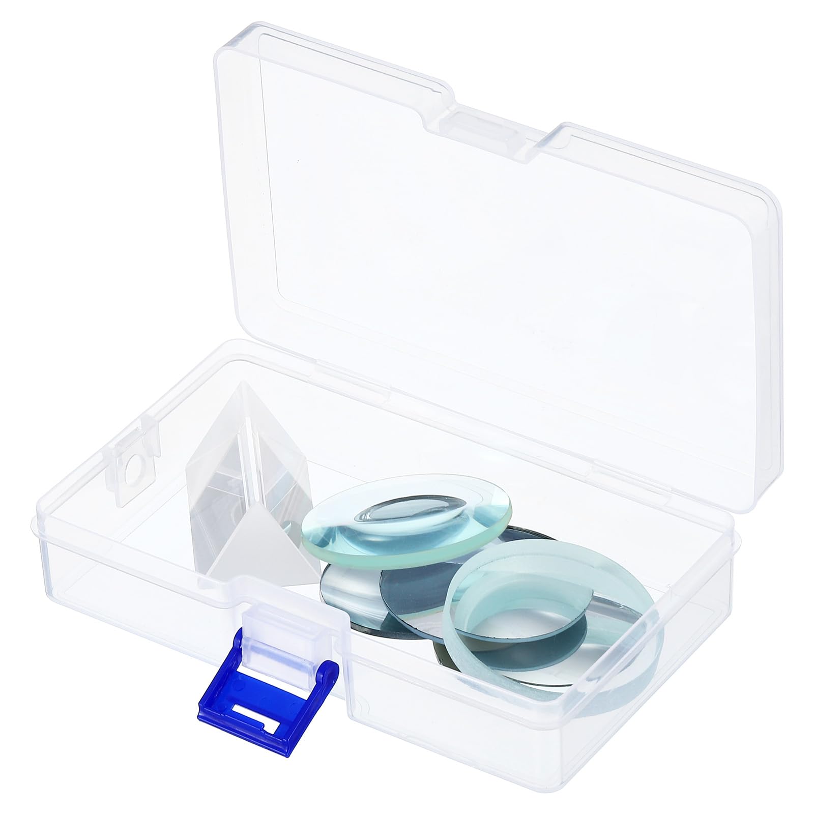 

Оптические линзы PATIKIL, набор из 6 штук, двояковыпуклые, двояковогнутые, призма, выпуклые, вогнутые и плоские зеркала для обучения физике, прозрачные