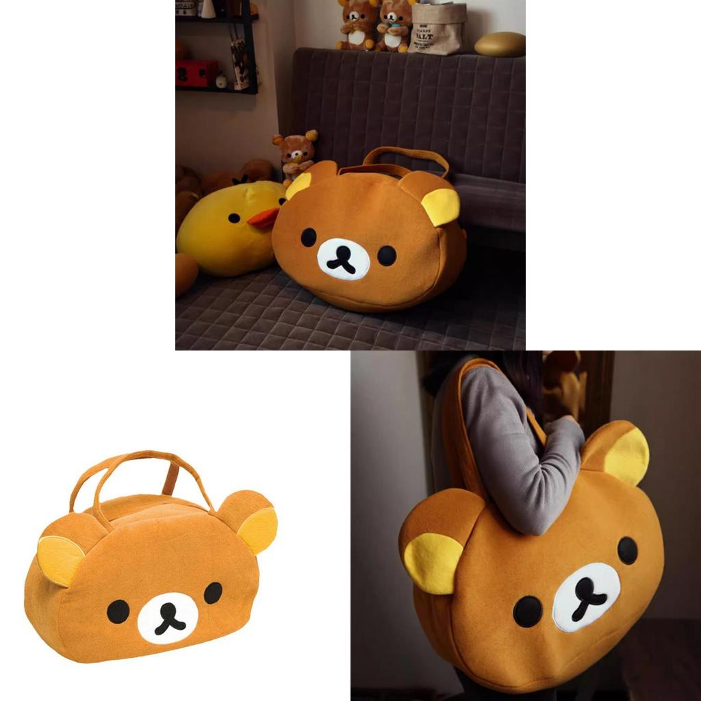 Rilakkuma Travel Bag For Adults And Kids With Soft Plush Material