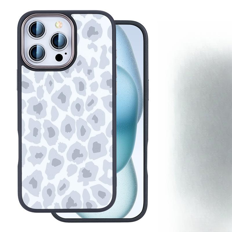 Pasuje do IPhone16proMax Lśniące etui na telefon komórkowy w panterkę Bogini Apple 15 Odczucie skóry Odporne na upadki 14 Etui ochronne 13