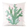 "Fresh and Gentle" Cactus Collection Digital printing short plush pillow covers for car sofa office cushion cover home goods