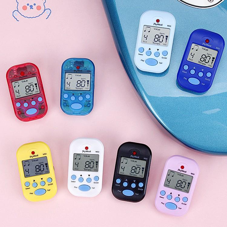 Rechargeable M50 Mini Universal Metronome for Piano, Guitar, Violin, and Guzheng Rhythm.