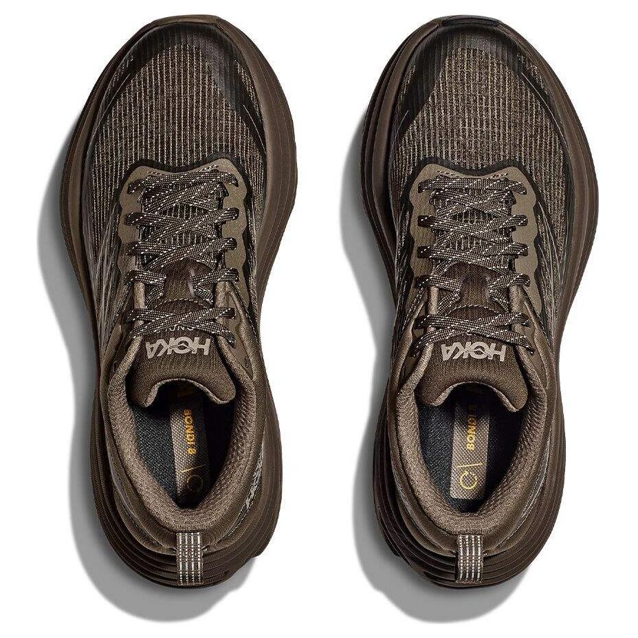 HOKA Bondi 8 Caged Stealth Tech Pack Unisex Sneaker Brown Umber Deep-Umber 1155391-UBR