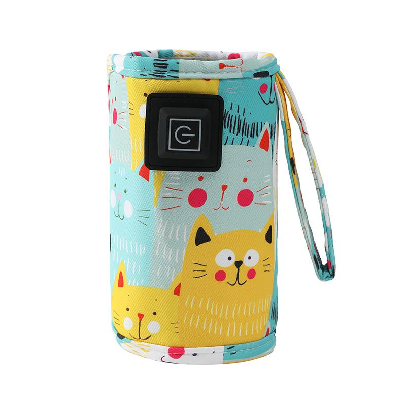 Isolierter Cartoon Kätzchen Flaschenwärmer: Tragbar, Universell, Konstanttemperatur-Hülle