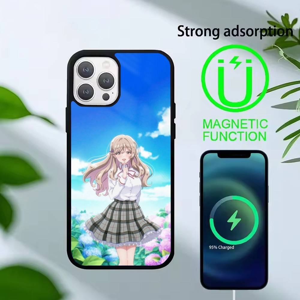Watanare Anime Phone Case For iPhone17,16,15,14,13 Plus,Pro Max Magnetic For Magsafe Wireless Charging