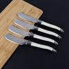 4/6/8Pcs Butter Knives Jam Spreader Stainless Steel White Handle Multifunctional Cheese Spreader Knife Butter Spatula